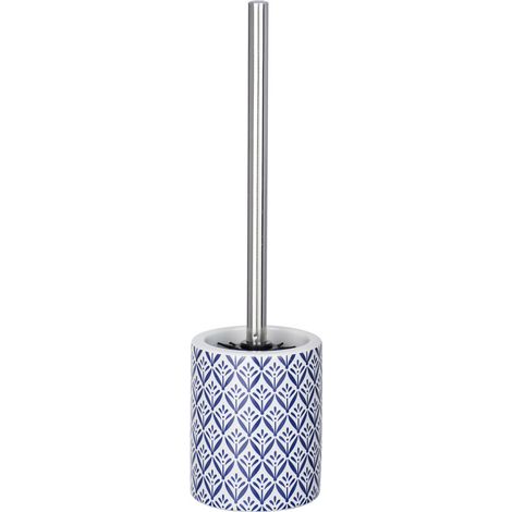 Brosse WC et récipient en céramique design méditerranéen, élégant ensemble de salle de bain LORCA - WENKO (1/5)