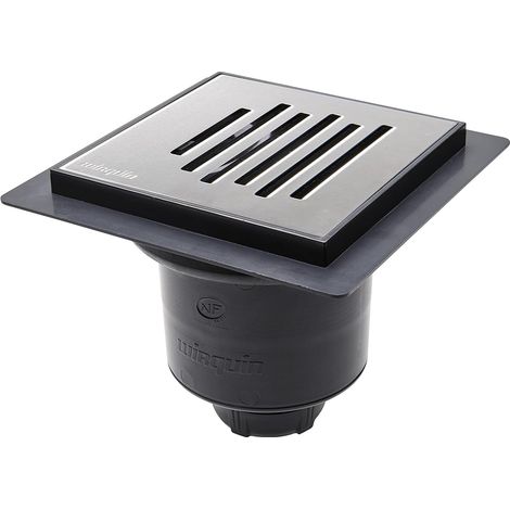 Wirquin Pro – Bonde de douche à l'italienne Venisio verticale – Sortie Ø90 mm – Débit jusqu’à 38 L/min – Garde d’eau 50 mm – Montage rapide sans outil