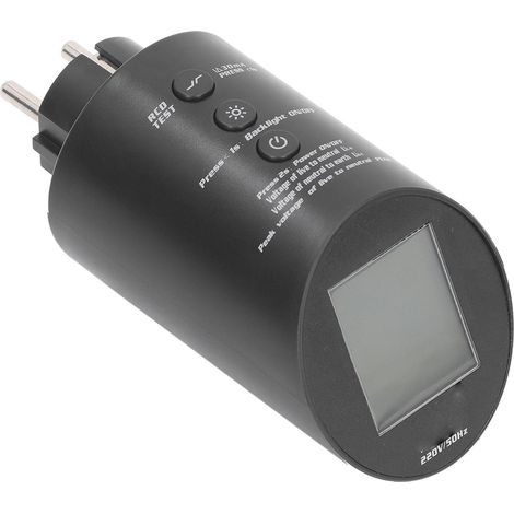 Steckdosentester mit Digitalanzeige, 3-poliger Steckdosentester, Lasttester für Haushaltssteckdosen (EU-Stecker, 220 V) (1/5)