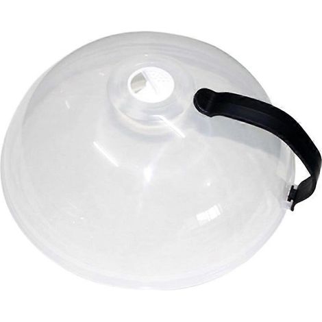 Couvercle en verre pour gâteau (26,5 x 10,5 cm), cloche alimentaire, protection pour plats micro-ondes, couvercle en forme de dôme. (1/5)