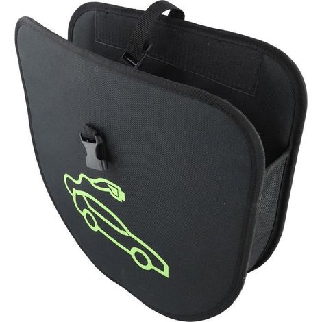 Sac organisateur câble recharge véhicule électrique – Auto-adhésif – Sangle enrouleur – Pratique (1/5)