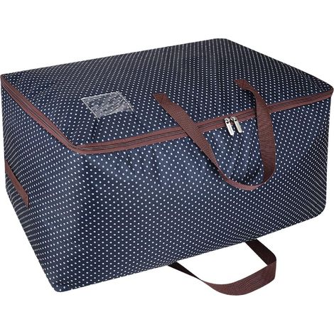 105L Sacs pour vêtements, épais surdimensionnée Organiseur Sac de rangement, Sac de Voyage (Bleu) (1/5)