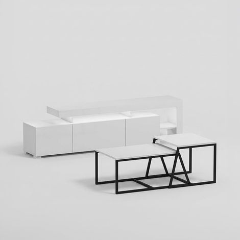 Set TV-Möbel und moderne Couchtische Beliz (1/3)