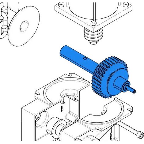 came pièce détachée arbre lent cat-x 119rix004 (1/3)