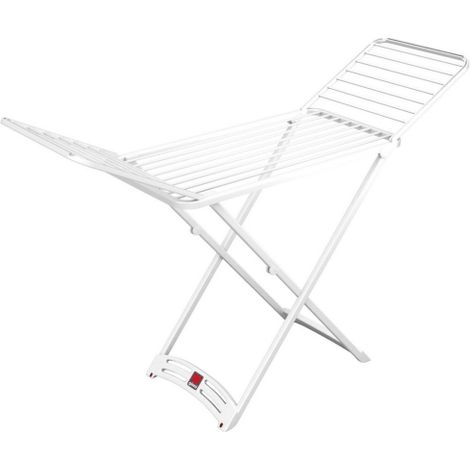 Vileda Zaffiro Wäscheständer – Weißes Kunstharz – Maße 182 x 55 x 88 cm – Kapazität 20 Meter – Rollen für einfaches Verschieben