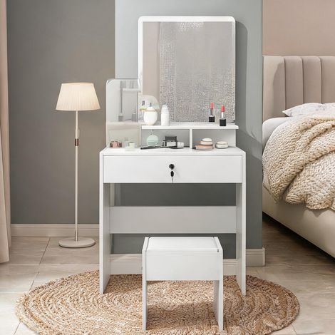 Coiffeuse blanco 80 x 38 x 143 cm (1/5)