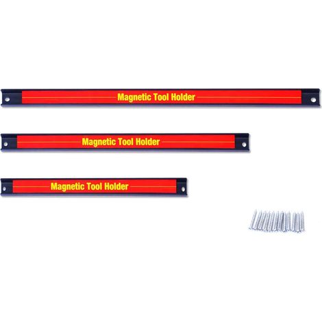 3 pezzi Portautensili magnetico Barra portautensili in metallo per officina, Forte forza magnetica (1/5)