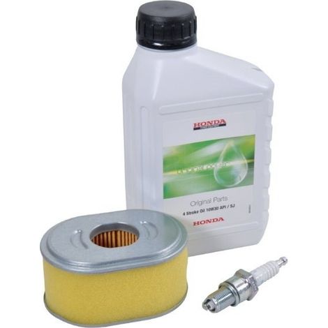 Kit entretien moteur Honda GX110 et GX120 – 1 filtre à air – 1 bougie – 0.6L d'huile pour performance optimale