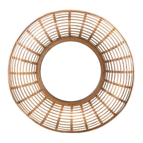 Miroir Rosa en Bambou ET ROTIN Naturel D80CM X H7CM (1/2)