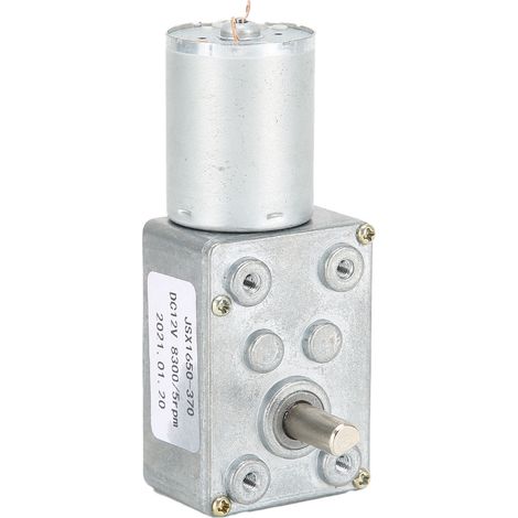 Motoréducteur à vis sans fin Turbo JX1650-370 DC12V 12V pour ouvre-porte fenêtre, treuil mini, réducteur à engrenages (1/5)