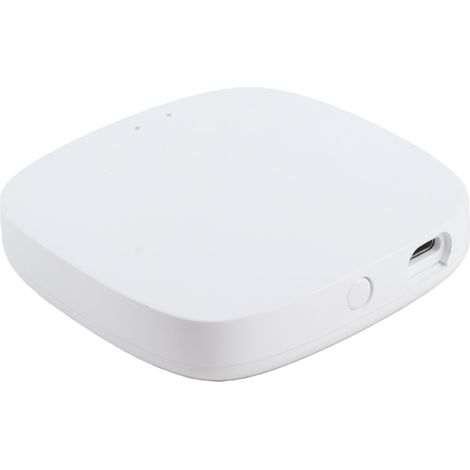 Contrôleur domotique intelligent pour passerelle sans fil Tuya Zigbee alimentée par USB, application de contrôle à distance (Blanc) (1/5)
