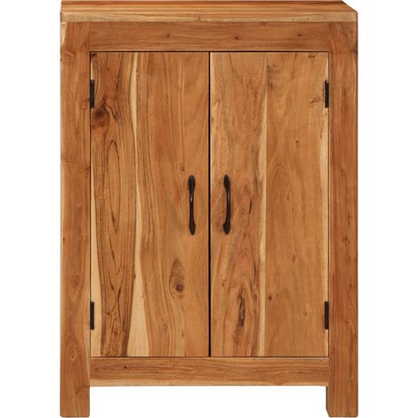 Credenza 55x35x75 cm in Legno Massello di Acacia vidaXL (1/4)