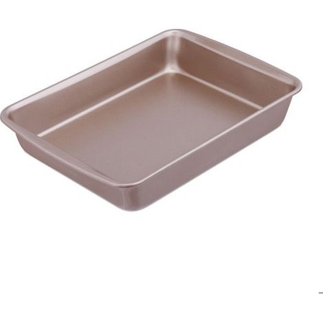 Plat À Gratin - Acier Carbone - Revêtement Antiadhésif - Four Jusqu'à 230 °C - Dimensions 40 x 29 x 6,5 cm - Capacité 4 L - Marron (1/5)