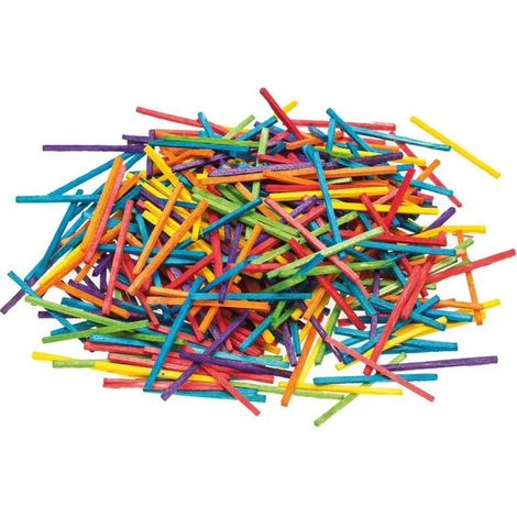Fiammiferi creativi, colorati, 4,2 cm, 500 pezzi.