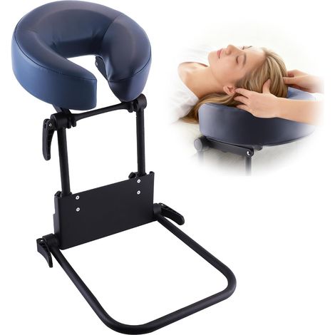 Réglable appui-tête visage coussin berceau, massage maison matelas haut kit de massage visage coussin berceau & visage coussin support support, bleu