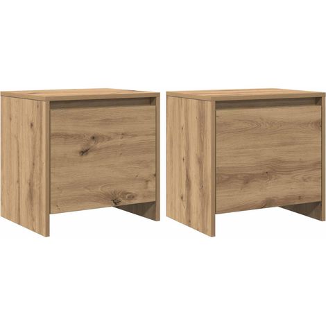 Maison Exclusive - Nachttisch Kunsthandwerk Eiche 45 x 34 x 44,5
