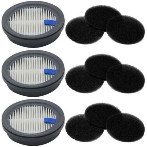 Kit éponge de filtres pour aspirateurs sans fil Afoddon A200PRO/A200 ORFELD B08/C10A/C10G, 3 filtres HEPA, 9 filtres éponge (1/4)