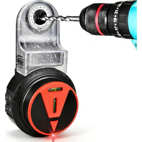 Aspirateur de Perceuse Électrique Mural avec Niveau Laser, 2 en 1 Collecteur Poussiere Perceuse, Aspirateur Cendres pour le Perçage Sans Poussière de Surfaces Planes (1/5)