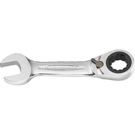 Facom 467bs.10 Chiave Combinata a Cricchetto Corte metriche, Argento, 10 mm