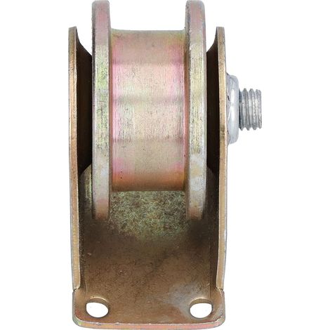 Roue à rainure de type H de 60 mm pour rail de câble métallique robuste avec support de 2,5 mm pour équipement de levage (1/5)