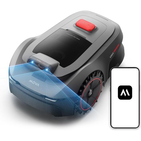 MOVA ViAX 250 Robot Cordless Peripheral Lawnmower 2,691 m² AI Assist Mapping U-Trajectory Dual Vision Avoidance Optimized Edge Cutting All Terrains App Control (1/5)