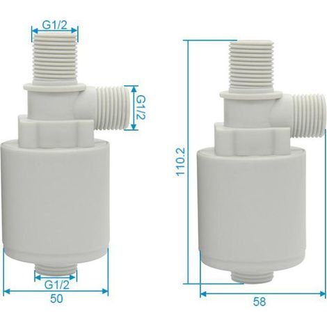 Automatisches Wasserstandsregelventil, Schwimmerventil G1/2 (1/5)