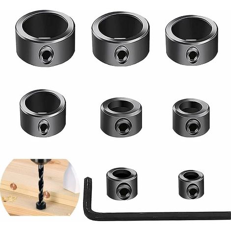 8 Colliers Positionneur Butée Profondeur M3-M16 pour Forets (1/5)
