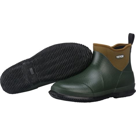 Bottes de pont en caoutchouc pour femmes à la cheville, bottes de pluie antidérapantes imperméables, chaussures de boue isolées de jardinage, légères et durables, pour agriculture, taille 7 US (1/5)