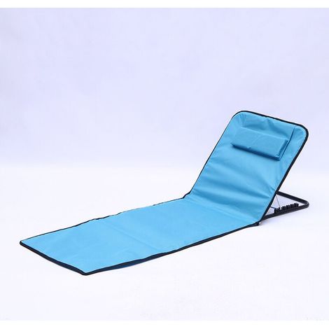 Matelas de Plage Pliable,Transat de Plage,Pliable et Réglable,Chaise de Plage Pliable,Siege Plage avec Aangle,Se Transpor, pour la Plage, Le Parc, Le Camping (1/4)
