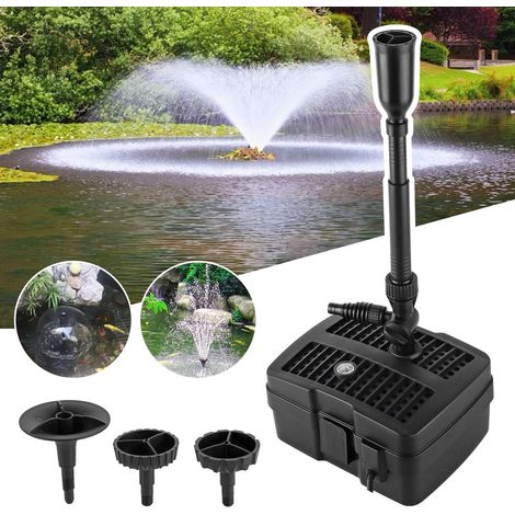 1 Filtre De Bassin UVC 4 En 1, Clarificateur UV, Pompe Fontaine, Tuyau Télescopique, Pour Jardin Et Étang