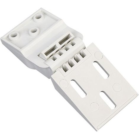 Charnières universelles verticales à 3 trous (2 pièces) pour petits congélateurs - kit de charnières lestées universelles pour couvercle de porte de congélateur (1/5)