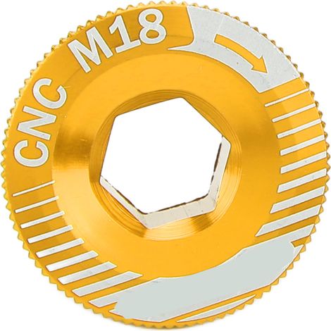 Vis de manivelle de vélo en alliage d'aluminium M18, boulon de fixation de pédalier, doré (1/5)