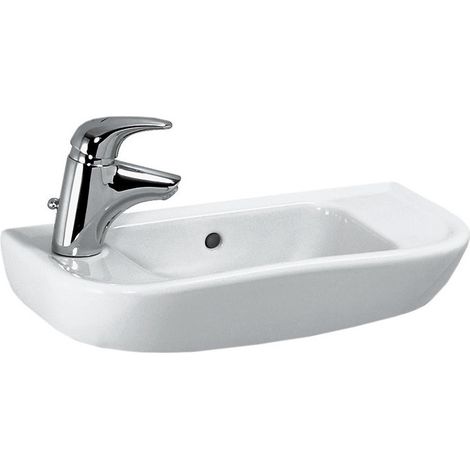 Lave-mains LAUFEN PRO L 500 x 250 mm avec trou pour robinet à gauche, blanc LAUFEN