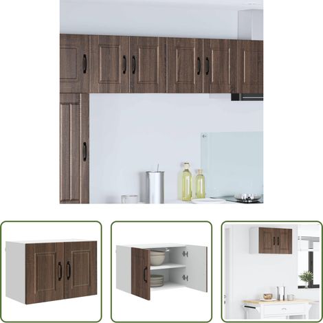 vidaXL Meuble de cuisine - Armoire de cuisine Chêne brun 60 x 31 x 40 cm Bois d'ingénierie (1/5)