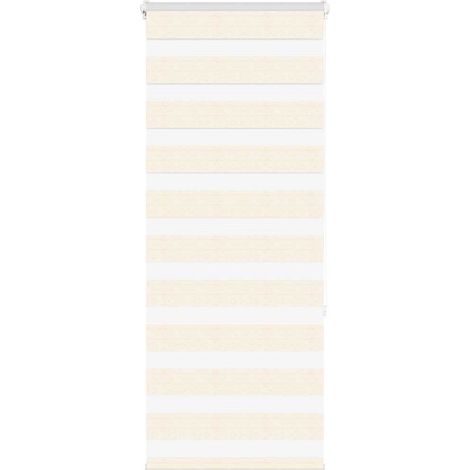 Doppelrollo Marmorbeige 60x150 cm Stoffbreite 55,9 cm Polyester