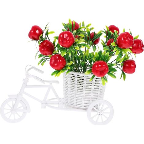 Ornement Pomme Artificielle pour Décoration Maison, Design Polyvalent en Plastique, Style Élégant et Simple, pour Tables Basses et Meubles à Vin (1/5)
