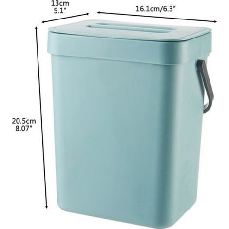 Petit bac à compost de cuisine Petit compost de cuisine poubelle 3L Contouture de comptoir de bac de table cuisine (1/5)