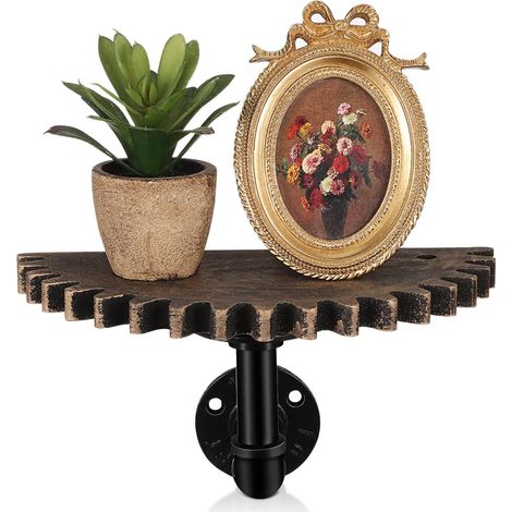 Étagère Murale Style Industriel - Support en Tuyau Rétro (1/5)