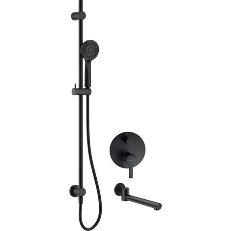 Deante Arnika set doccia nero opaco moderno