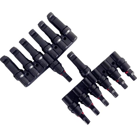 Adaptateur, Connecteur de Panneau Solaire, Connexion Parallèle, 1 paire 6 en 1 adaptateur (1/2)