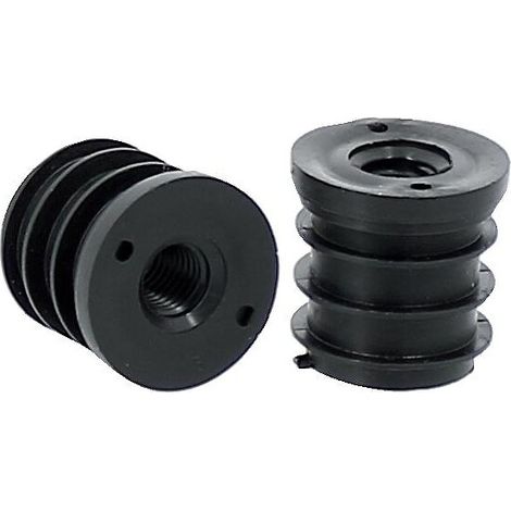 ECROU NOIR ROND Diamètre 30 mm M10 - BOUILLER PLASTIQUES
