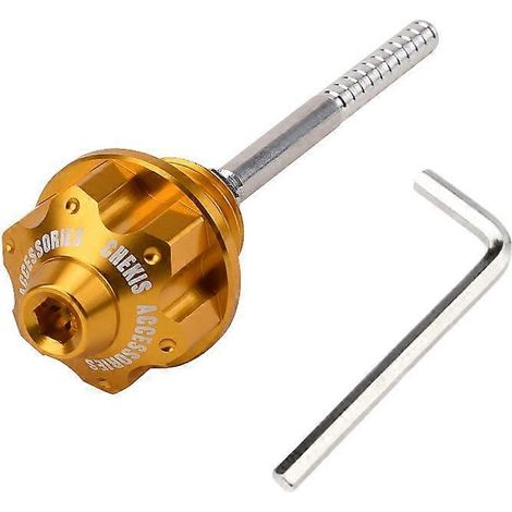 Bouchon de jauge d'huile antivol Haojue UHR150 compatible avec la sonde de jauge d'huile en alliage d'aluminium modifié uhr125 (doré) (1/5)