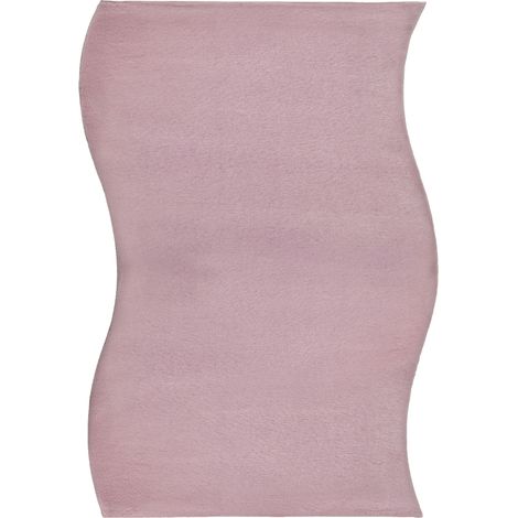 Area Rug Light Violet Faux Fur 160 x 230 cm High Pile Living Room Polyester Backing Modern Hallway TANGRA (1/5)
