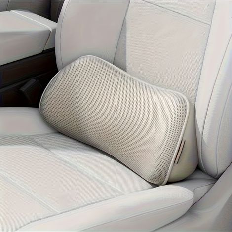 Soulagez les douleurs dorsales en voiture grâce à cet oreiller de soutien ergonomique et respirant, idéal en toutes saisons, pour l'intérieur de la voiture, le bureau ou les matchs de football. (1/5)