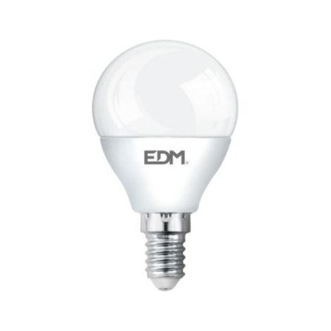 Lampadina LED EDM Sferica E14 5W 400lm 3200K Luce Calda Ø4.5x8cm