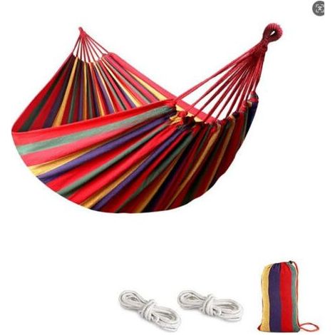 Hamac de Camping, Hamac d'extérieur 190 x80 cm, Capacité de Charge Maximale de 150 kg pour Les Voyages, Le Jardin et la Plage (1/5)