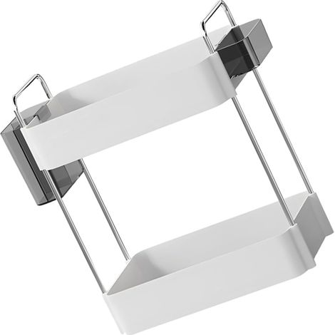 Étagère de rangement à double niveau pour coiffeuse et salle bain, organisateur d'accessoires (1/5)