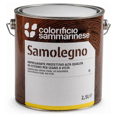Colorificio Sammarinese lasure protectrice samolegno 0 750 l pour usage exte'rieur ide'ale pour prote'ger le bois contre les intempe'ries les champignons les moisissures et les insectes