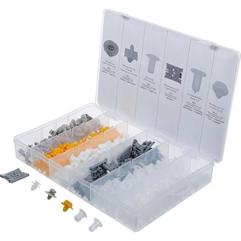 Assortiment Clips de Fixation Automobiles Renault - 300 pcs -  Résistant - Fixation Fiable et Pratique - D-Work (1/5)