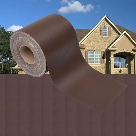 Paravent de jardin en PVC marron 70 x 0,19 m